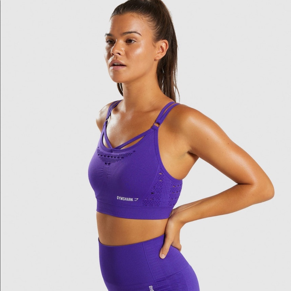 Gymshark Energy+ Seamless Sports Bra - Indigo Small